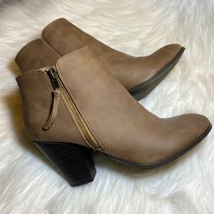Tan Ankle Booties [Size 8]